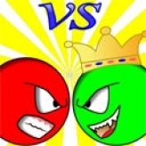 Red ball vs green king